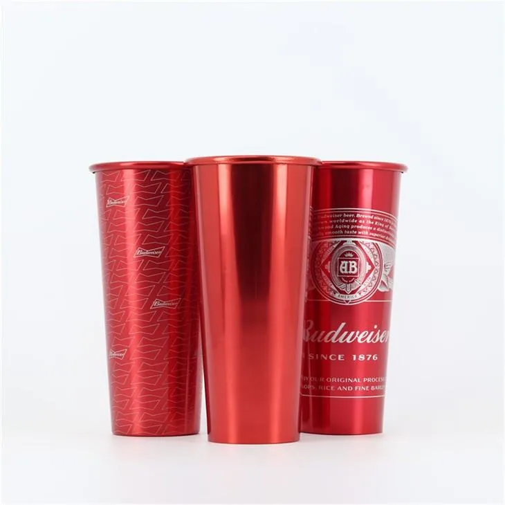 Tazza Budweiser grande in alluminio