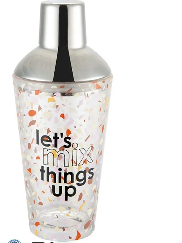 Shaker per cocktail in vetro di cristallo