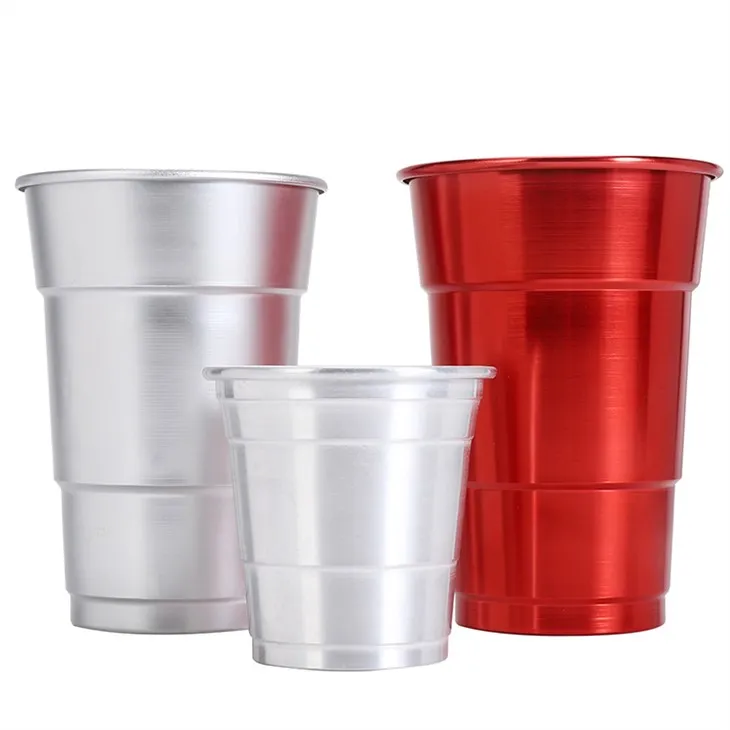 Tazza monouso in alluminio alimentare