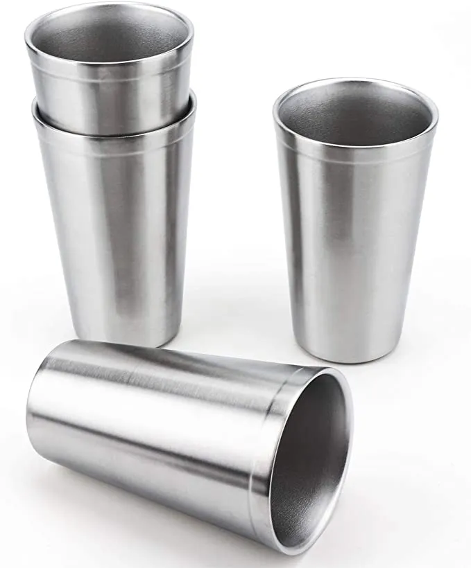 Tazze d'epoca in acciaio inossidabile