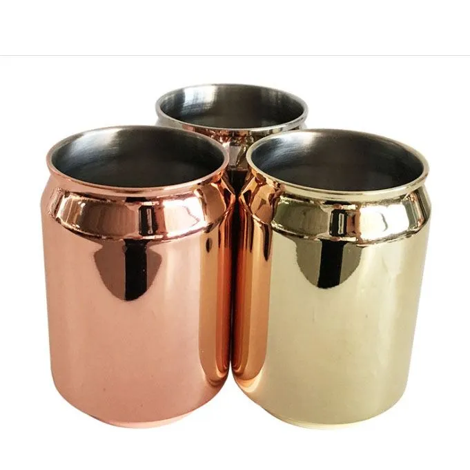 Tazza in alluminio per birra con lattina liscia Hammer Point