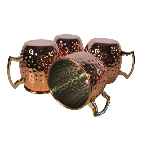 Tazze di muli in rame solido