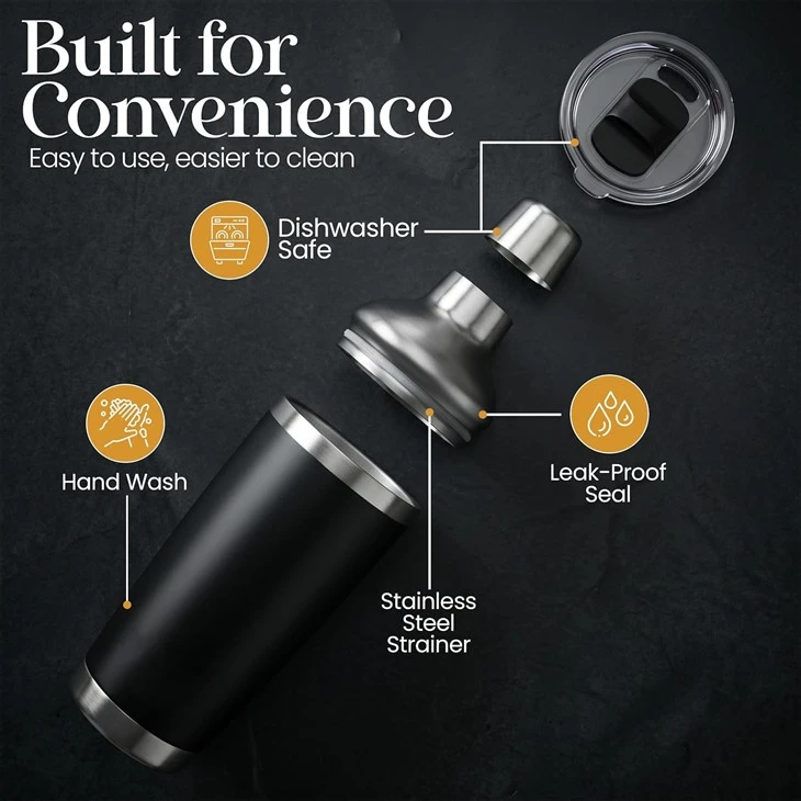 20oz Insulated Vacuum Cocktail Shaker high quality