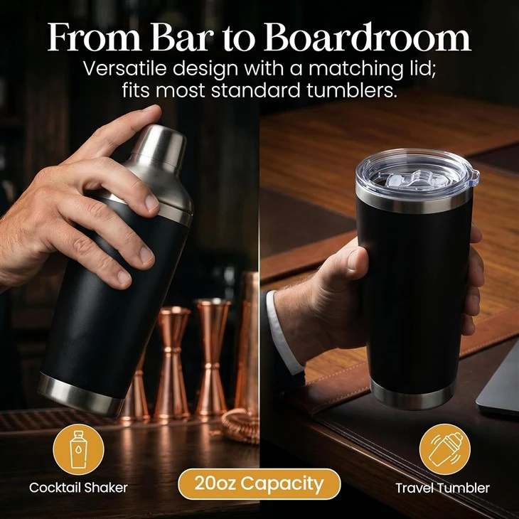 20oz Insulated Vacuum Cocktail Shaker factory